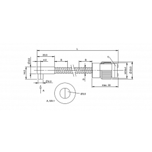 Оптоволоконный кабель Balluff BFO 18A-XAE-MZG-30-2