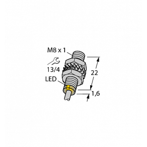 Индуктивный датчик TURCK BI2-EG08K-AN6X