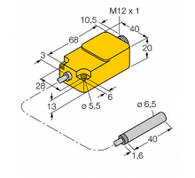 Индуктивный датчик TURCK BI1.5-EH6.5-0.2-Q20-2LU-H1141/S950
