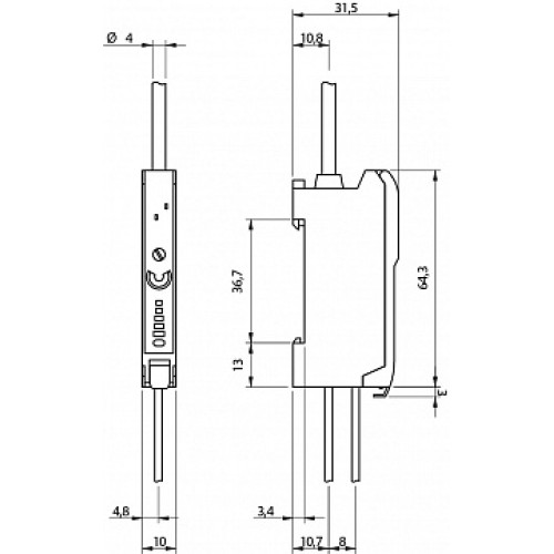 Усилитель для оптоволоконных датчиков Micro Detectors F1R/0N-0A