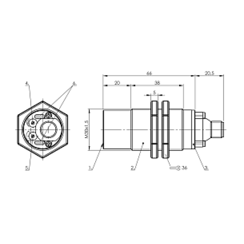 Емкостной датчик уровня Balluff BCS M30T4M2-PPC30G-S04G