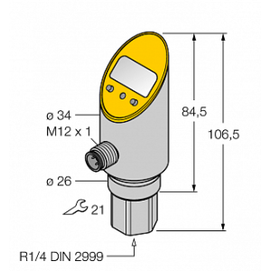 Датчик давления TURCK PS100R-311-LI2UPN8X-H1141