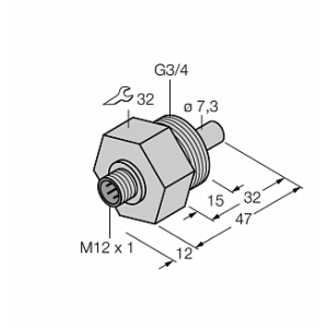 Датчик потока TURCK FCS-G3/4A4-NA-H1141