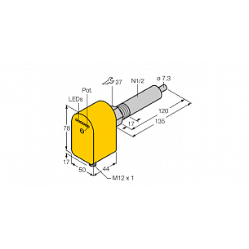 Датчик потока TURCK FCS-N1/2A4P-AP8X-H1141/L120