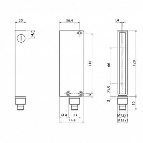 Световая завеса Micro Detectors BX80A/4P-2H