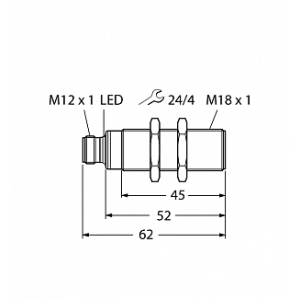 Ультразвуковой датчик TURCK RU50L-S18-AP8X-H1141