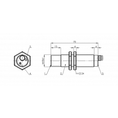 Емкостной датчик уровня Balluff BCS M18VVN-PSCFAG-S49G