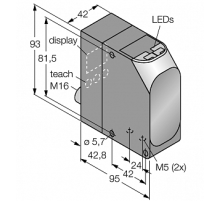  Лазерный датчик расстояния Banner LT7PLVQ