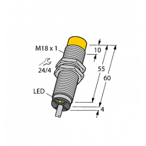 Индуктивный датчик TURCK NI8-M18-AZ3X