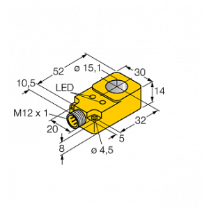 Кольцевой датчик TURCK BI15R-Q14-AP6X2-H1141