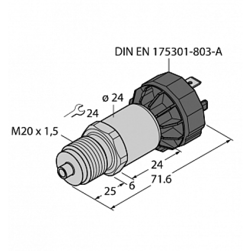 Датчик давления TURCK PT1.6R-1020-I2-DA91