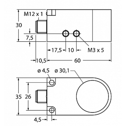 Кольцевой датчик TURCK BI30R-W30-DAP6X-H1141