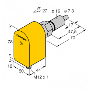 Датчик потока TURCK FCS-HA4P-AP8X-H1141