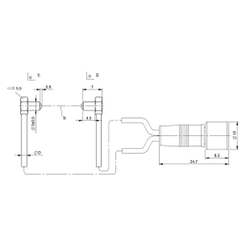 Оптоволоконный кабель Balluff BOH TK-M03-005-01-S49F