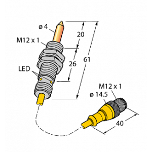 Магнитный датчик TURCK NIMFE-EM12/4.0L61-UP6X-0.3XYE-RS4/S1182