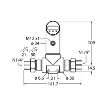 Датчик давления TURCK PS250D-502T-LI2UPN8X-H1141