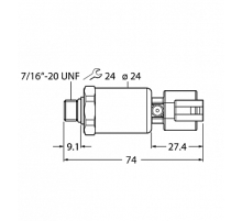 Датчик давления TURCK PT100R-2105-I2-DT043P