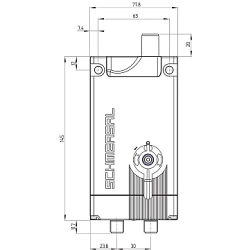 Дверной выключатель безопасности Schmersal AZM400Z-ST2-2P2P-T-E