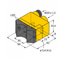 Индуктивный датчик TURCK NI4-DSU35TC-2Y1X2