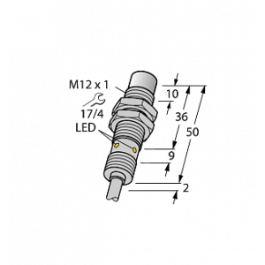 Индуктивный датчик TURCK NI10U-EM12WD-AP6X