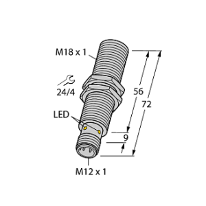 Индуктивный датчик TURCK BI5U-MT18E-AP6X-H1141