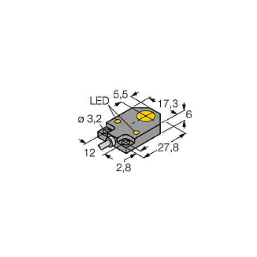 Индуктивный датчик TURCK BI3-Q06-AN6X2