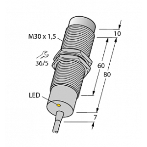 Индуктивный датчик TURCK NI15-M30-AP6X/S120