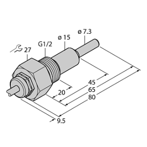 Датчик потока TURCK FCS-G1/2HC4-NAEX0/L065