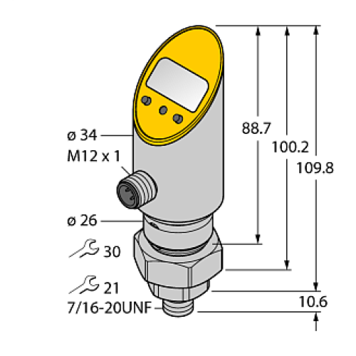 Датчик давления TURCK PS600R-505-LI2UPN8X-H1141