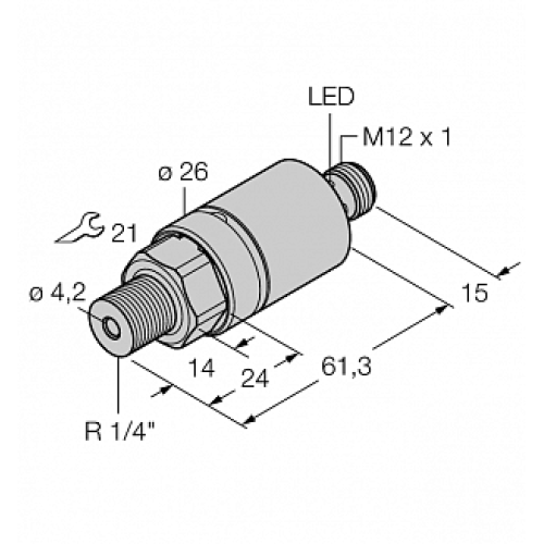 Датчик давления TURCK PC016V-210-2UPN8X-H1141