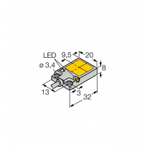 Индуктивный датчик TURCK BI8U-Q08-AP6X2