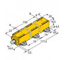  Датчик линейных перемещений TURCK LI150P1-Q17LM1-LU4X2/S97