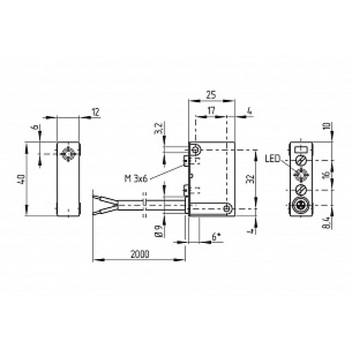 Индуктивный датчик Schmersal IFL4-250-01P