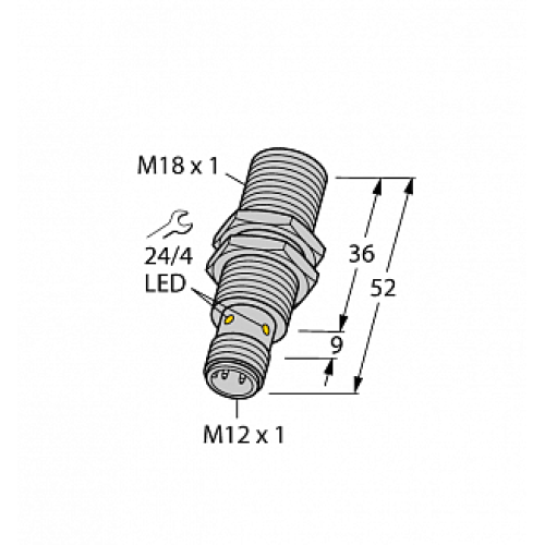 Индуктивный датчик TURCK BI5U-EM18-AN6X-H1141