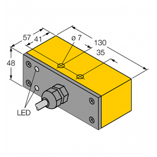 Индуктивный датчик TURCK NI30-Q130-VN4X2