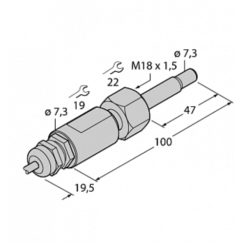 Датчик потока TURCK FCST-A4-NA/D100