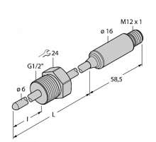 Датчик температуры TURCK TTMS-206TA-G1/2-LI6-H1140-L250-50/150
