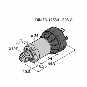 Датчик давления TURCK PT1A-1040-I2-DA91