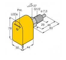 Датчик потока TURCK FCS-GL1/2A4P-VRX/24VDC 5M