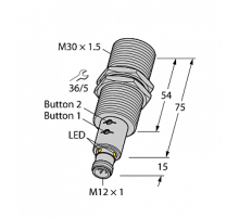  Ультразвуковой датчик TURCK RU130U-EM30E-LIU2PN8X2T-H1151/3GD