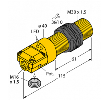 Емкостной датчик TURCK BC10-P30SR-FZ3X2