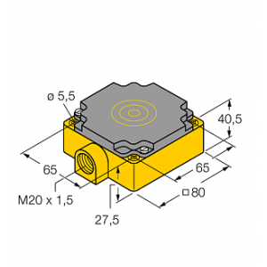 Индуктивный датчик TURCK NI40-CP80-Y1/S97