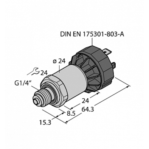 Датчик давления TURCK PT6A-1040-I2-DA91