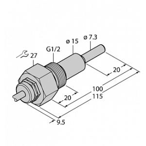 Датчик потока TURCK FCS-G1/2A4-NAEX/AL100