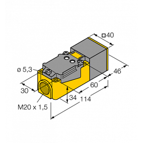 Индуктивный датчик TURCK NI20NF-CP40-VP4X2