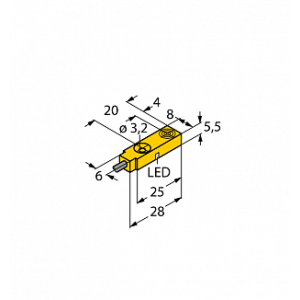 Индуктивный датчик TURCK BI2-Q5.5-AP6X