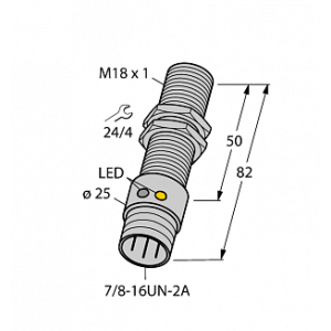 Индуктивный датчик TURCK BI5U-G18-ADZ30X2-B1331