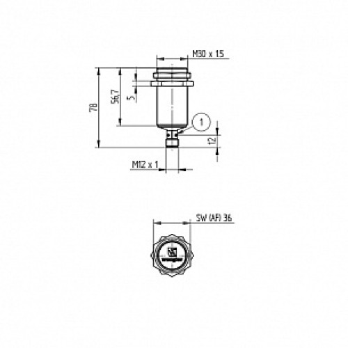 Индуктивный датчик Wenglor I30N006