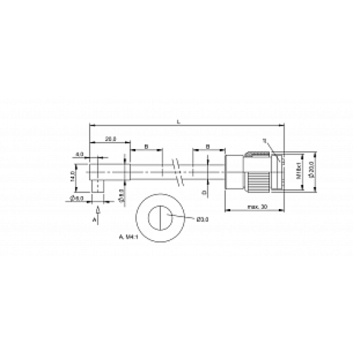 Оптоволоконный кабель Balluff BFO 18A-XAE-SMG-30-0,5