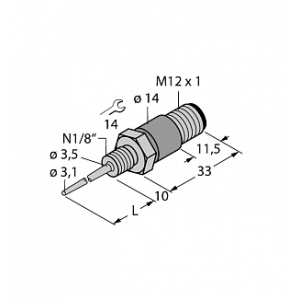 Датчик температуры TURCK TP-103A-N1/8-H1141-L013